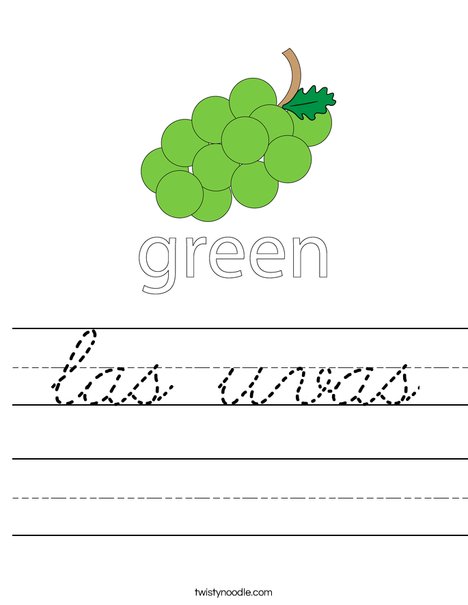 Grapes Worksheet