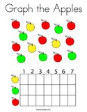 Graph the Apples Coloring Page