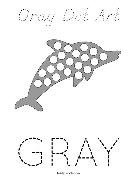 Gray Dot Art Coloring Page