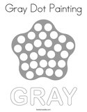 Gray Dot Painting Coloring Page