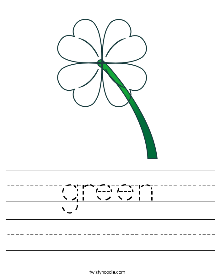 green Worksheet