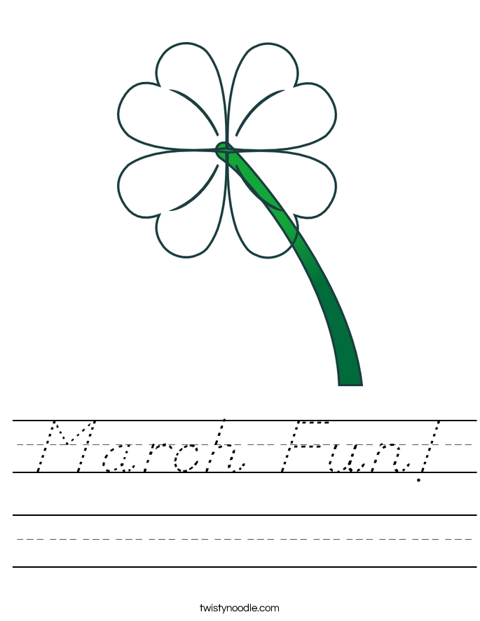 March Fun! Worksheet