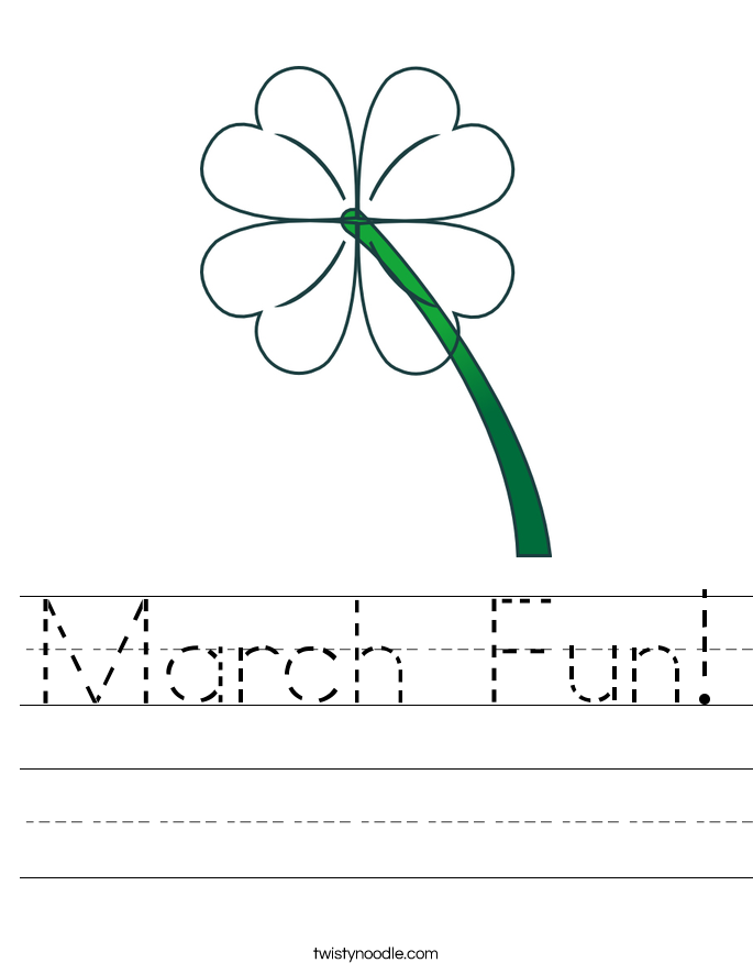March Fun! Worksheet