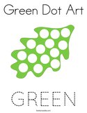 Green Dot Art Coloring Page