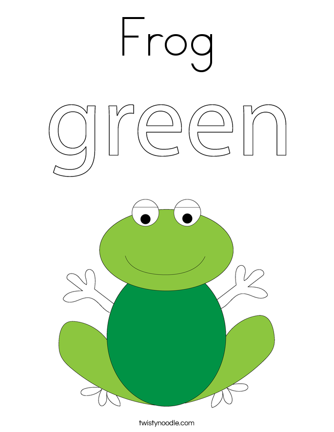 Frog Coloring Page