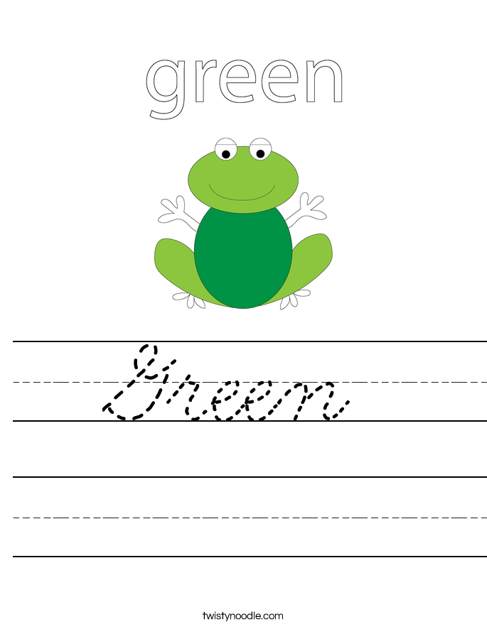 Green Worksheet