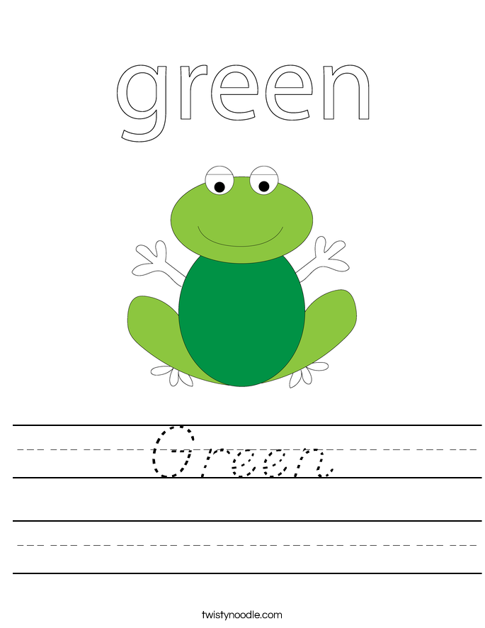 Green Worksheet