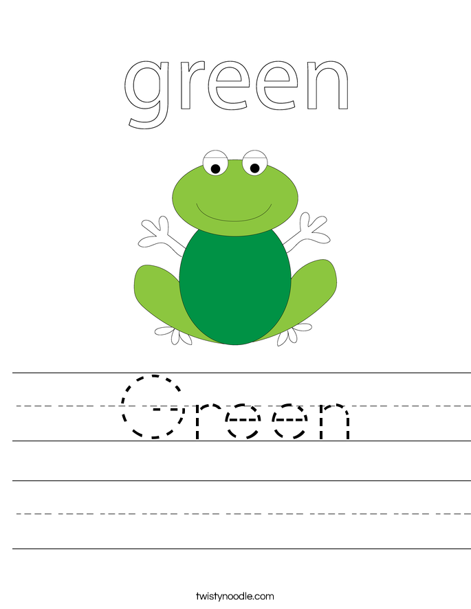 Green Worksheet