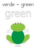 verde - greenColoring Page