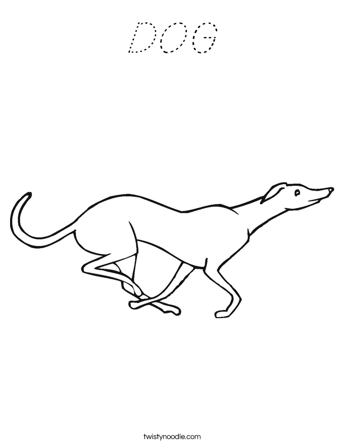 DOG Coloring Page