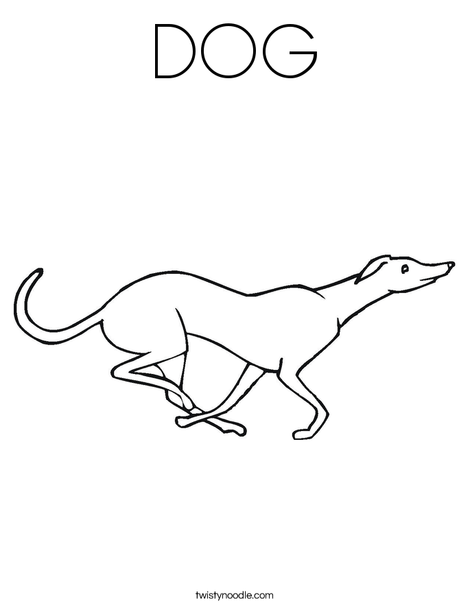DOG Coloring Page