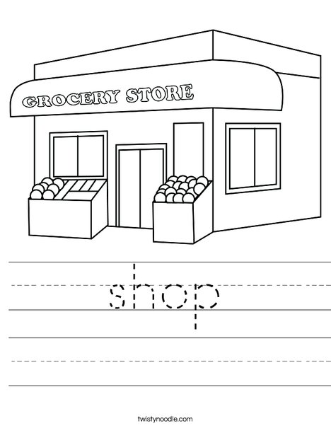 Grocery Store Worksheet