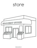 store Coloring Page