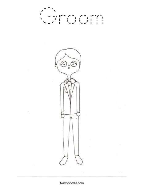 Groom by Melissa Coloring Page
