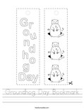 Groundhog Day Bookmark Worksheet