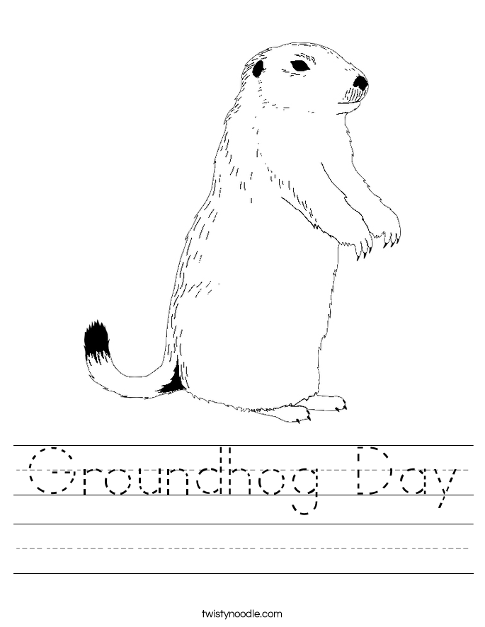 Groundhog Day Worksheet