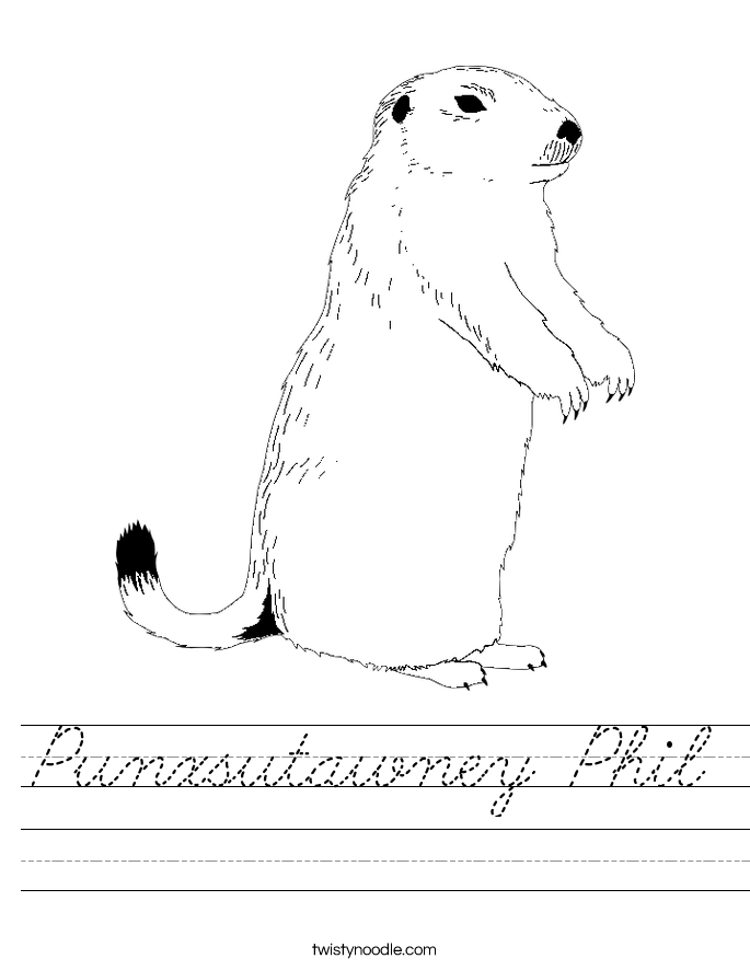 Punxsutawney Phil Worksheet