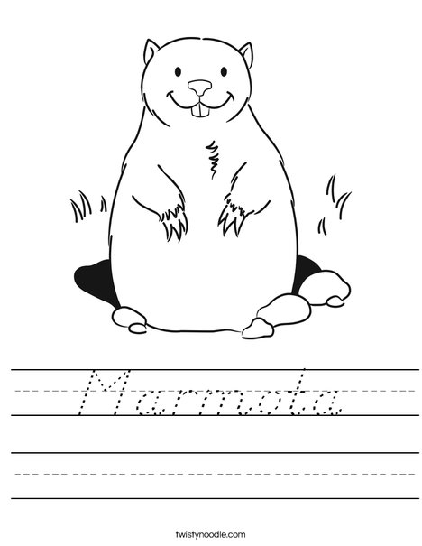 Groundhog Worksheet