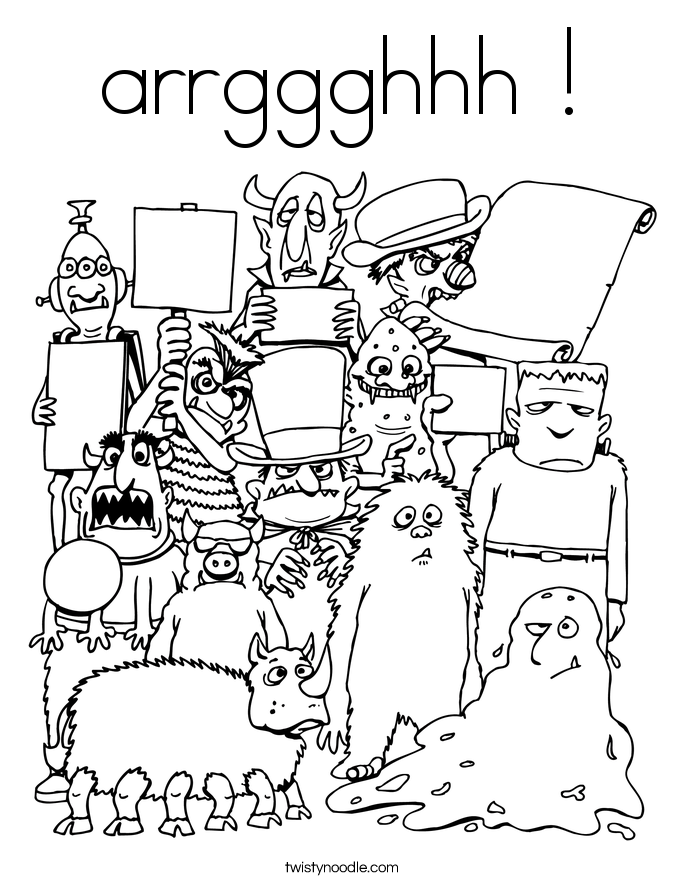arrggghhh ! Coloring Page