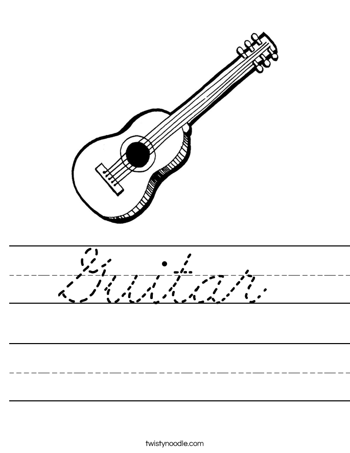 Guitar Worksheet