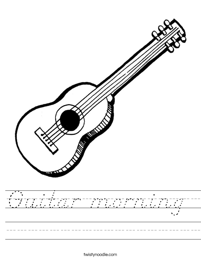 Guitar morning  Worksheet