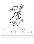 Born to Rock Worksheet