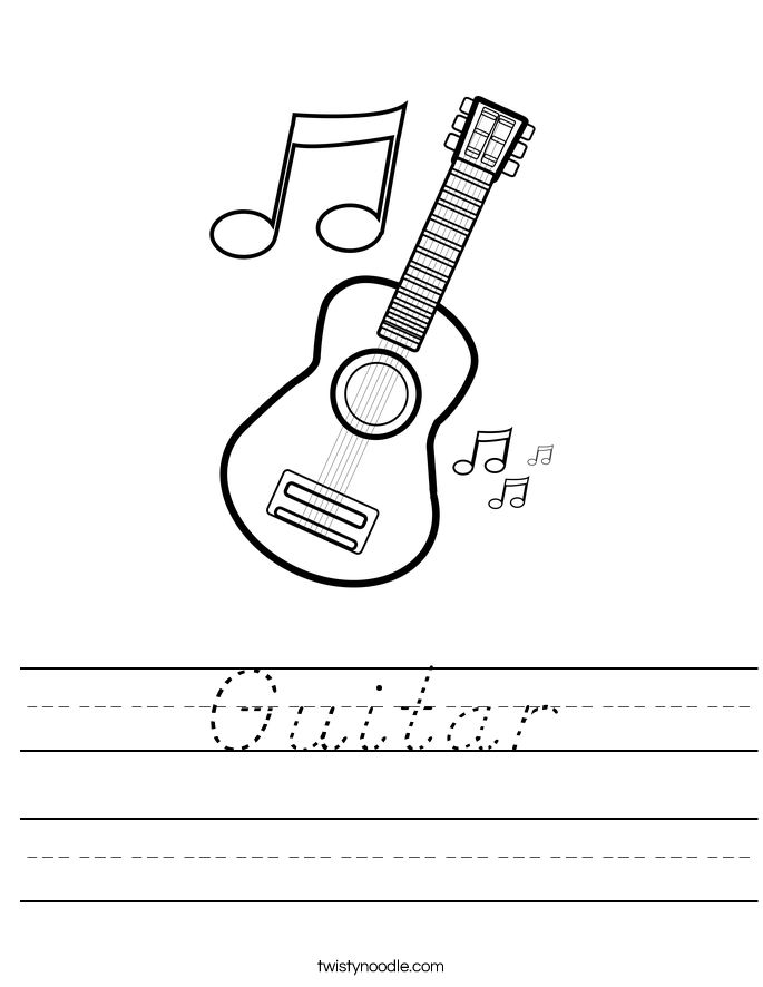 Guitar Worksheet