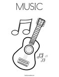 MUSIC Coloring Page