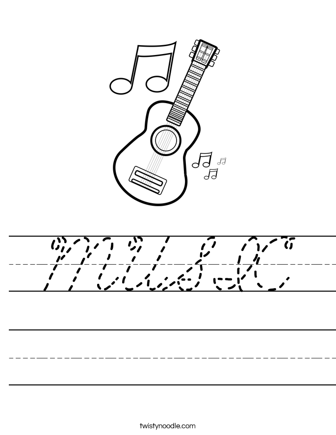 MUSIC Worksheet