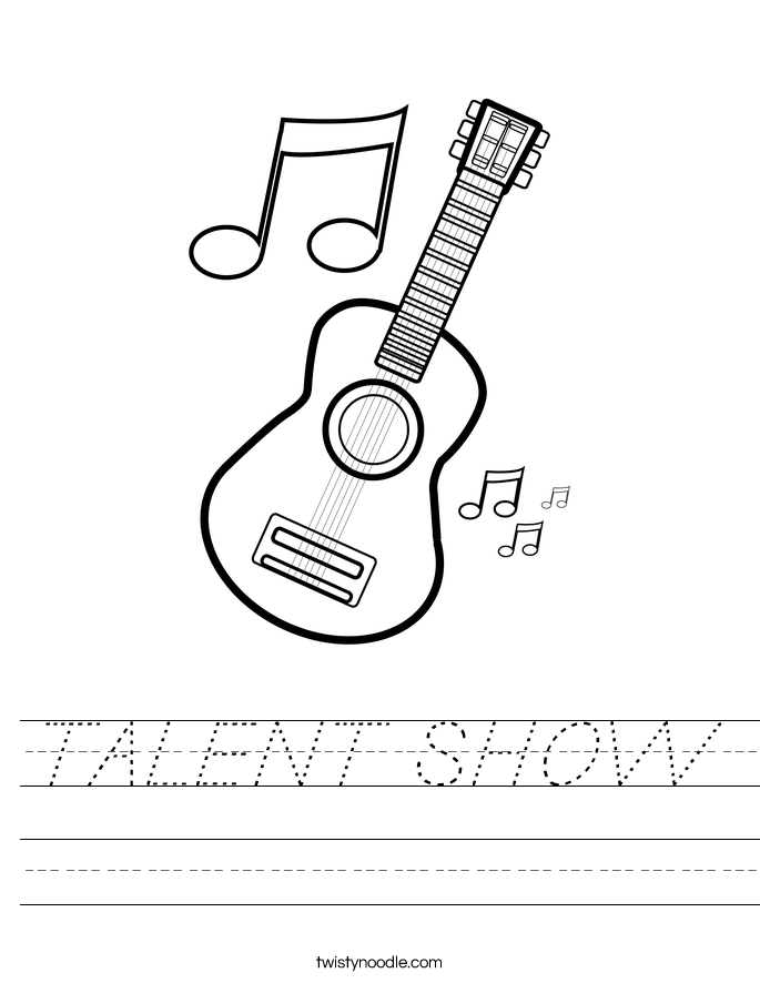 TALENT SHOW Worksheet