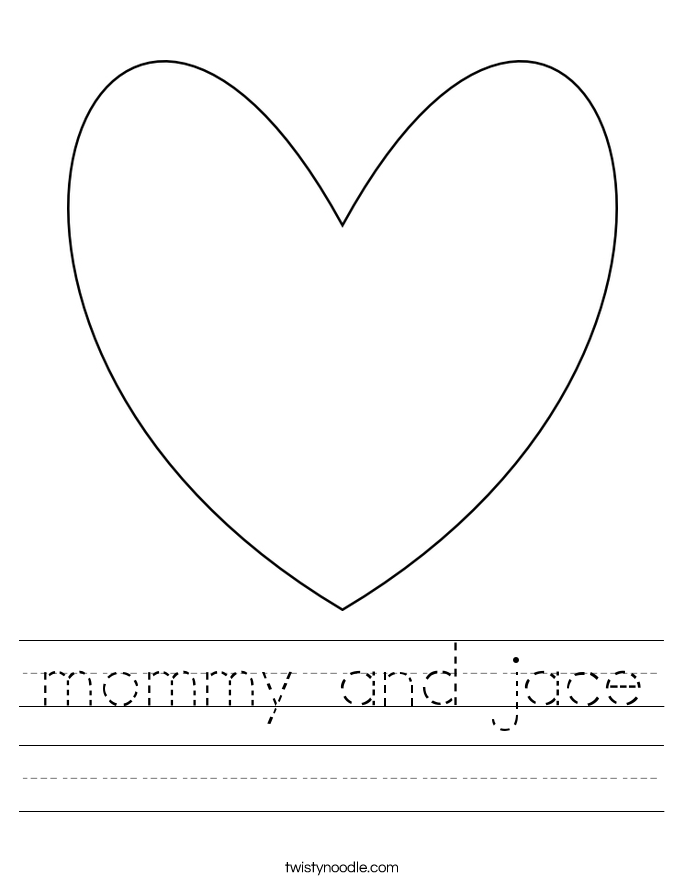 mommy and jace Worksheet