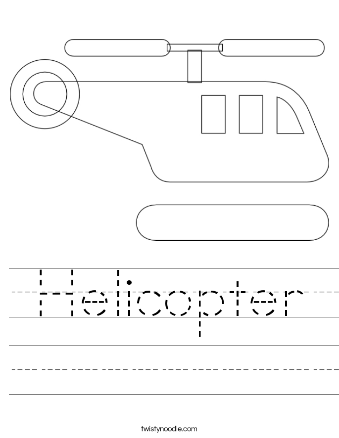 Helicopter Worksheet