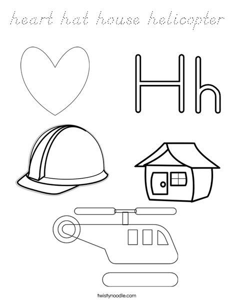 H is for Coloring Page