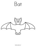 Bat Coloring Page