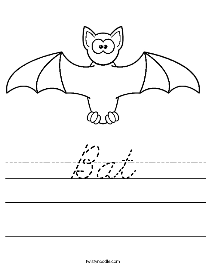 Bat Worksheet
