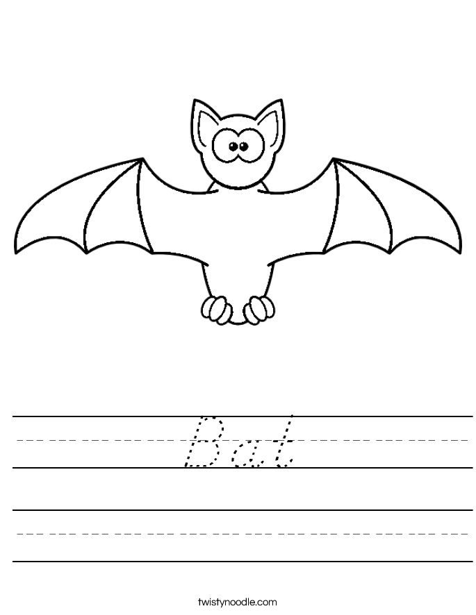 Bat Worksheet