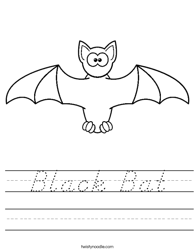 Black Bat Worksheet