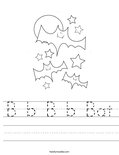 B b B b Bat Worksheet