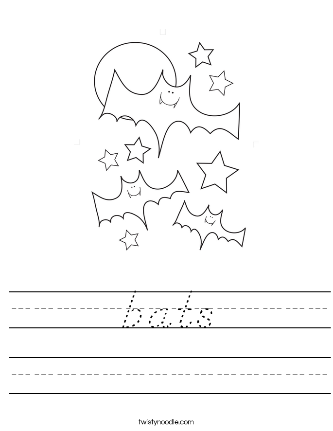 bats Worksheet