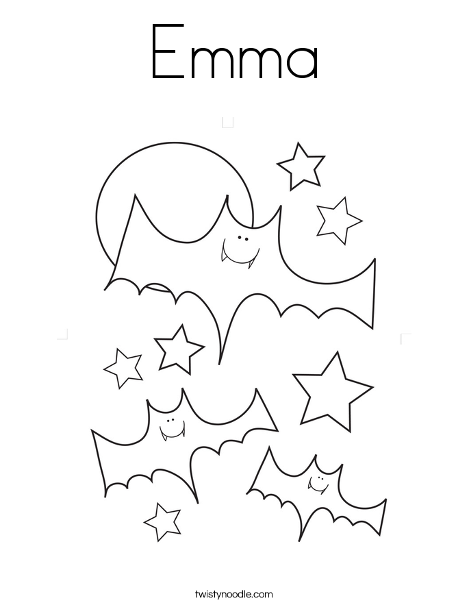 Emma Coloring Page