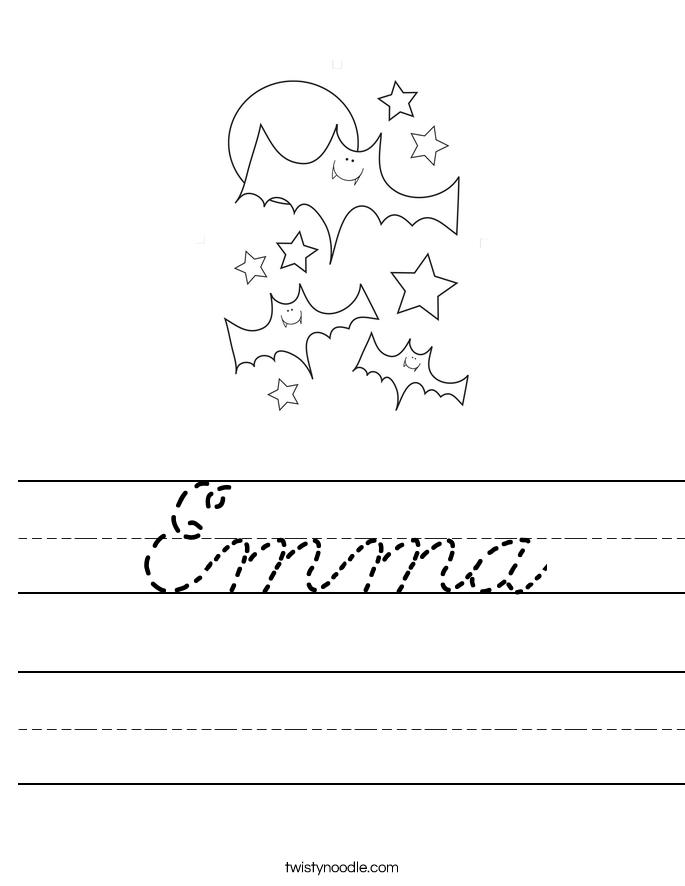 Emma Worksheet