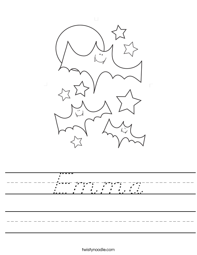 Emma Worksheet