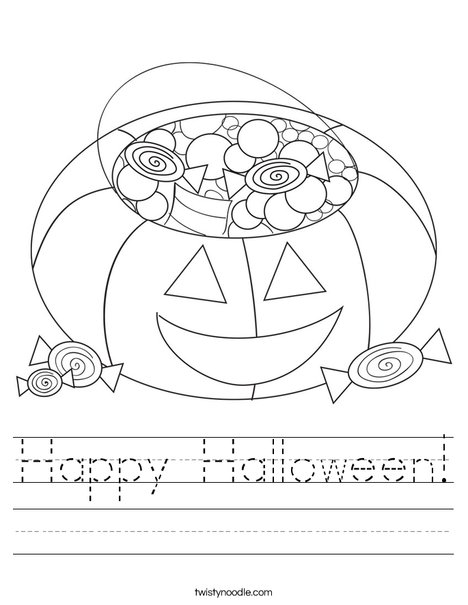 Halloween Candy Worksheet