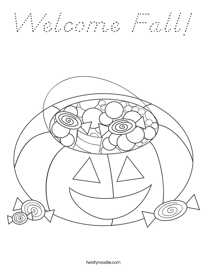 Welcome Fall! Coloring Page