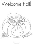 Welcome Fall! Coloring Page