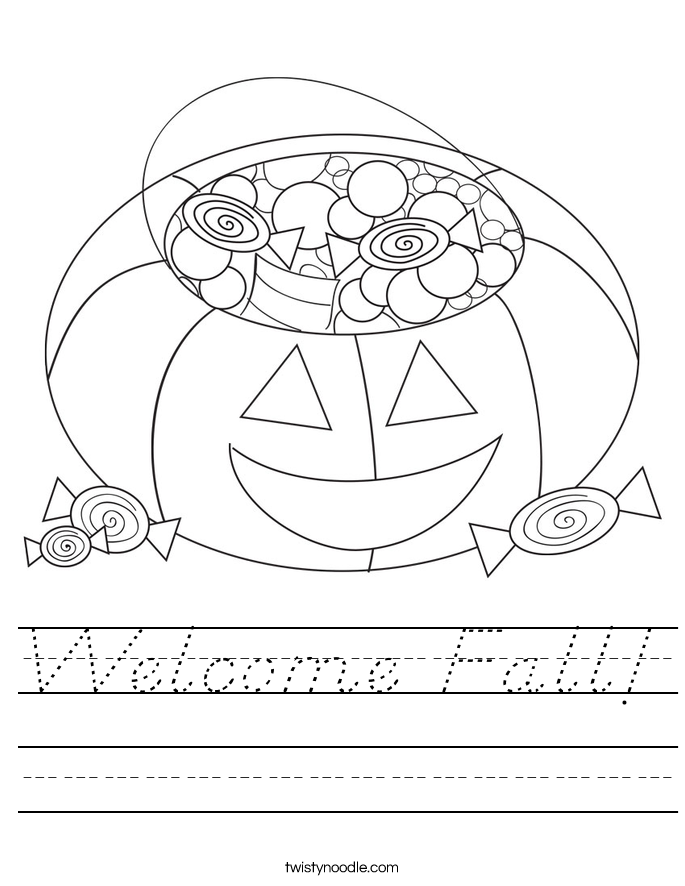 Welcome Fall! Worksheet