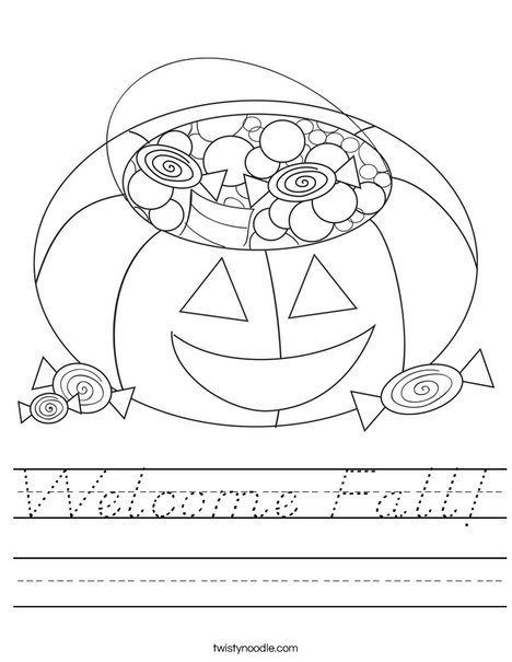 Halloween Candy Worksheet