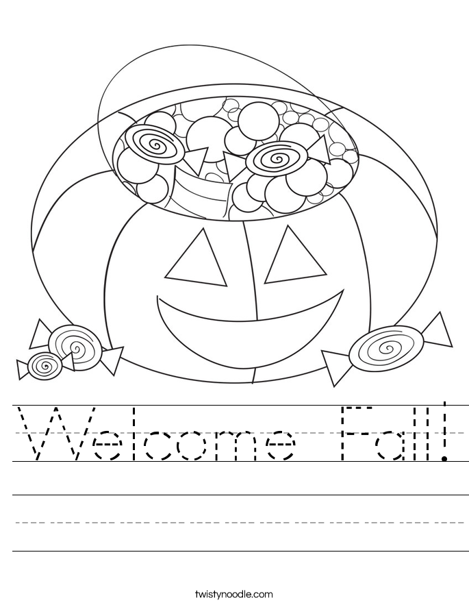 Welcome Fall! Worksheet