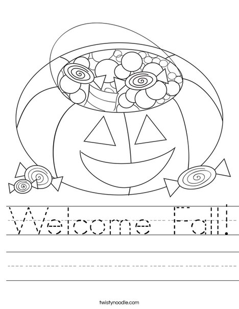 Halloween Candy Worksheet