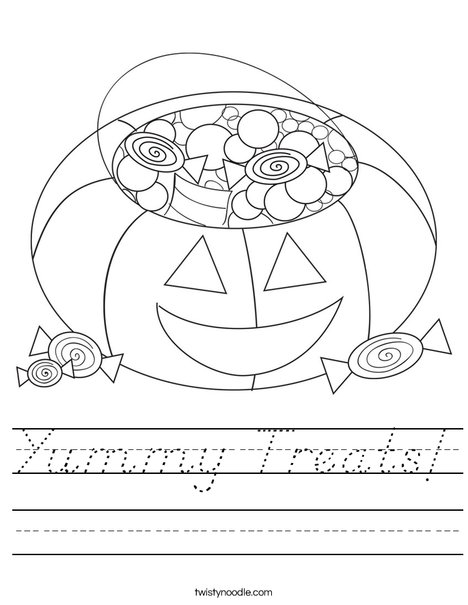 Halloween Candy Worksheet